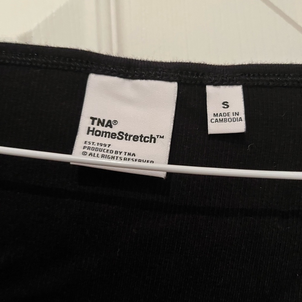 NWT TNA Homestretch Squareneck Longsleeve Top - Picture 2 of 4